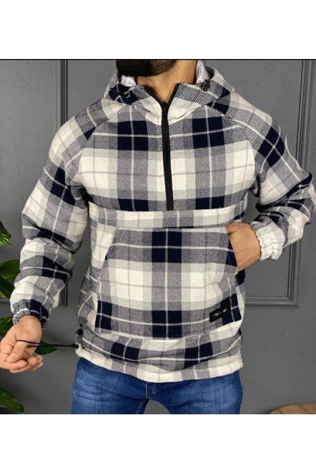 Ekose Erkek Sweatshırt