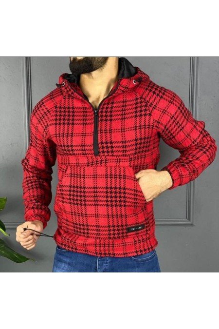 Ekose Erkek Sweatshırt