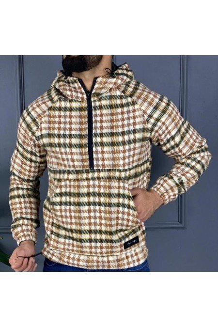 Ekose Erkek Sweatshırt