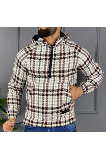 Ekose Erkek Sweatshırt