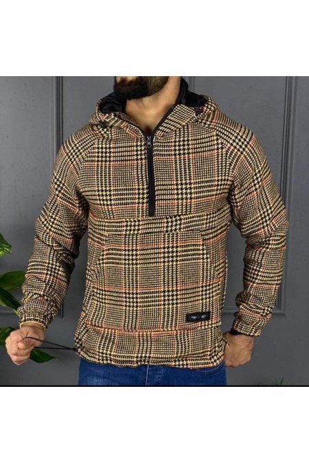 Ekose Erkek Sweatshırt