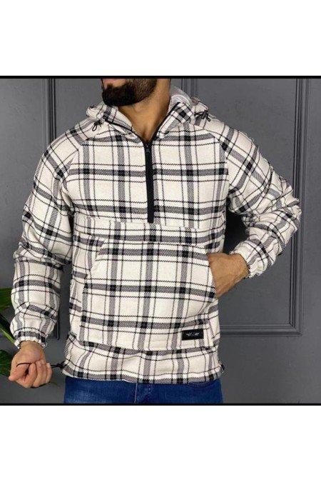 Ekose Erkek Sweatshırt