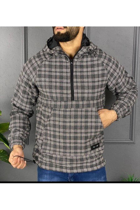 Ekose Erkek Sweatshırt