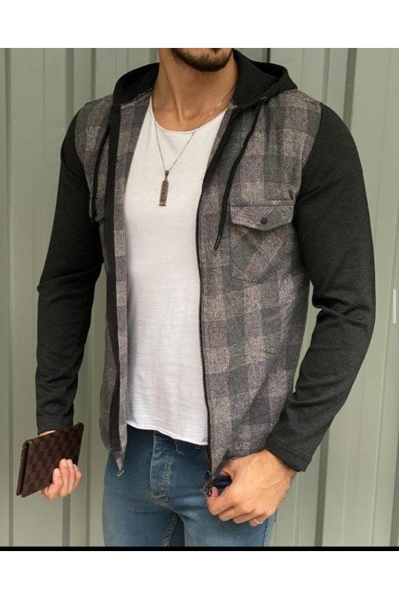 Gri Erkek Hırka Gri Erkek Hırka