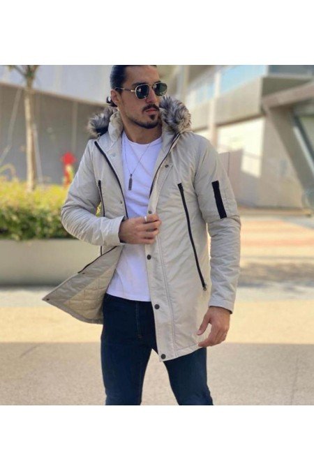 Beyaz Erkek Mont Beyaz Erkek Mont