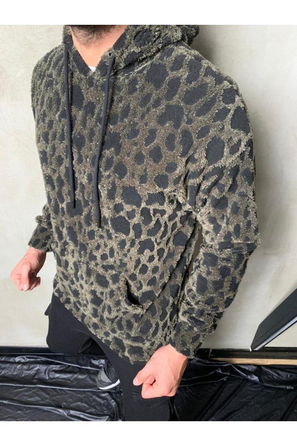 Leopar Erkek Sweatshırt Leopar Erkek Sweatshırt