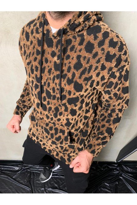 Leopar Erkek Sweatshırt