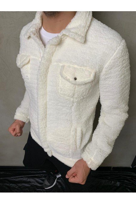 Beyaz Erkek Sweatshırt