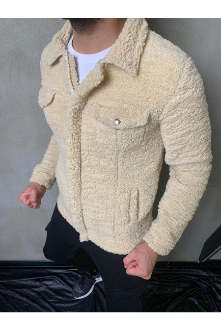 Krem Erkek Mont Krem Erkek Mont