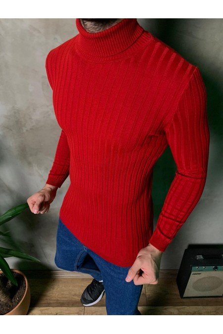 Kırmızı Erkek Kazak