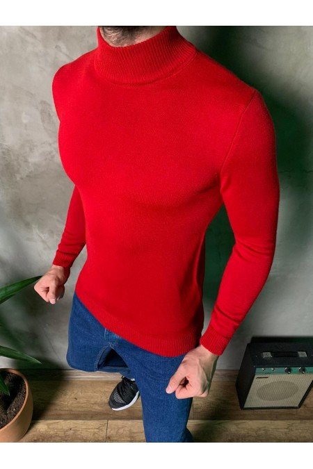 Kırmızı Erkek Kazak