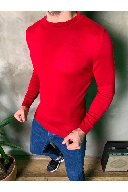 Kırmızı Erkek Kazak