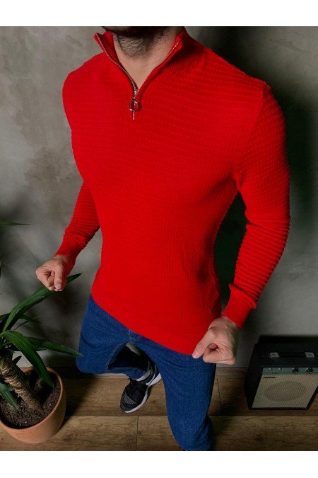 Kırmızı Erkek Kazak