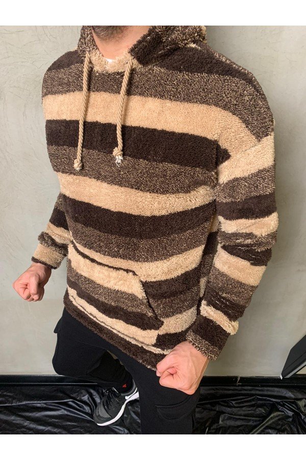Çizgili Erkek Sweatshırt Çizgili Erkek Sweatshırt