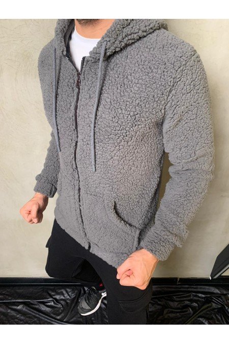 Gri Erkek Sweatshırt