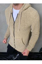 Krem Erkek Sweatshırt Krem Erkek Sweatshırt
