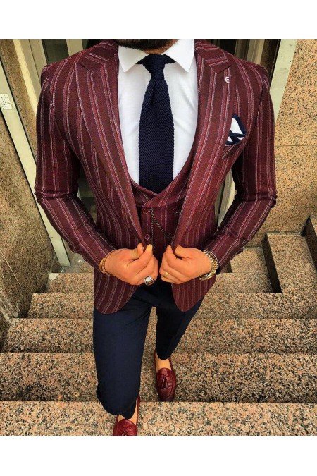 Çizgili Erkek Ceket