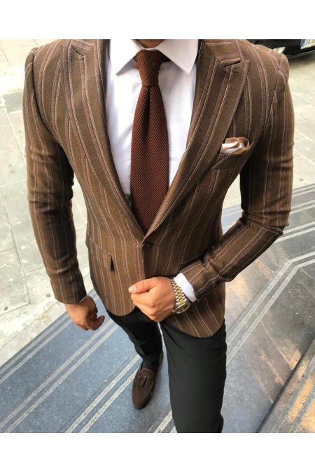 Çizgili Erkek Ceket