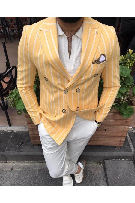 Sarı Erkek Ceket