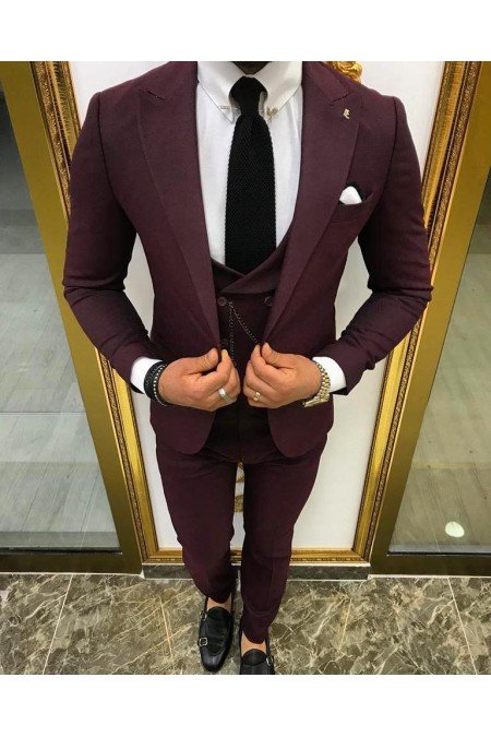 Mürdüm Erkek Takım Elbise