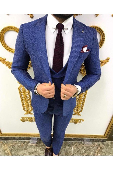 Mavi Erkek Takım Elbise