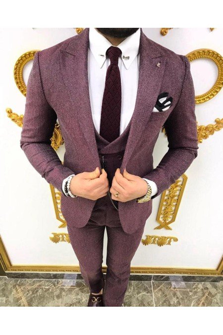 Gül Kurusu Erkek Takım Elbise
