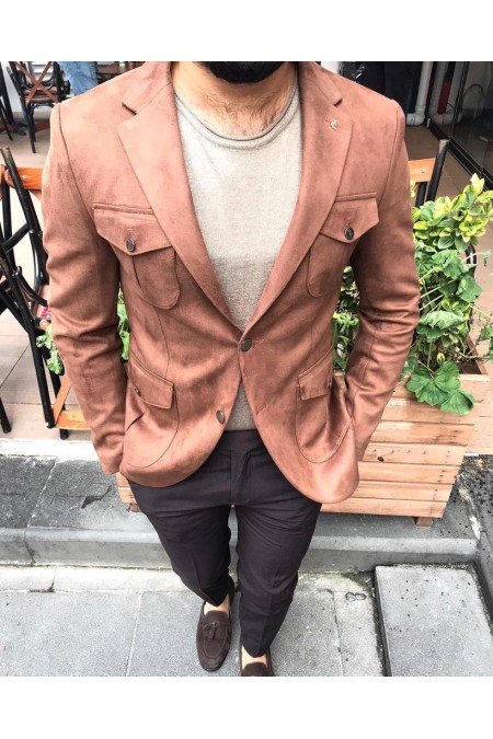 Gül Kurusu Erkek Ceket