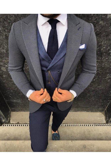 Gri Erkek Takım Elbise