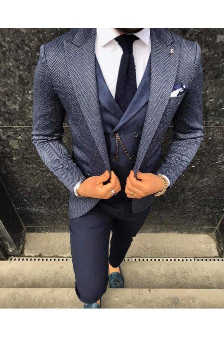 Mavi Erkek Takım Elbise