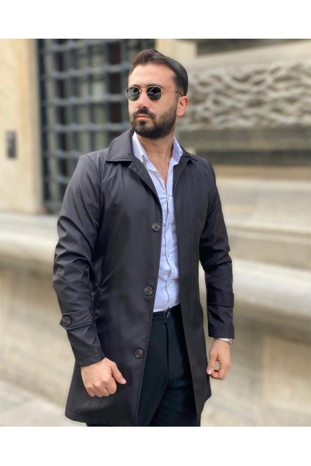 Siyah Erkek Mont Siyah Erkek Mont
