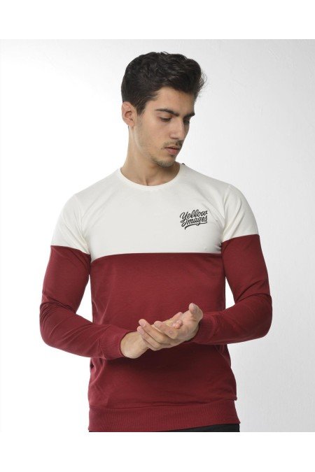 Bordo Erkek Sweatshırt
