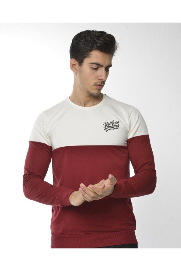 Bordo Erkek Sweatshırt Bordo Erkek Sweatshırt