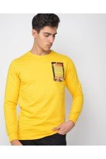 Sarı Erkek Sweatshırt Sarı Erkek Sweatshırt