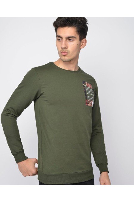 Haki Erkek Sweatshırt
