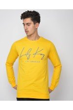 Sarı Erkek Sweatshırt Sarı Erkek Sweatshırt