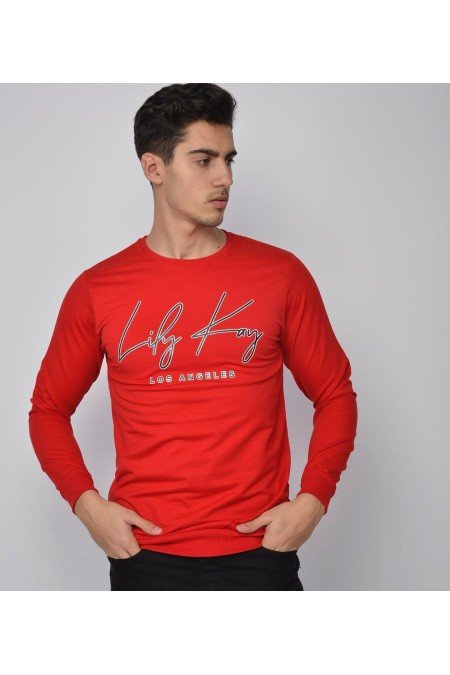 Kırmızı Erkek Sweatshırt