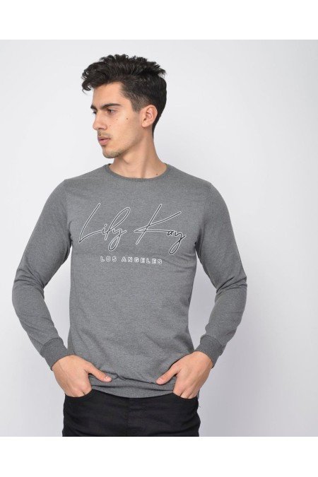 Gri Erkek Sweatshırt