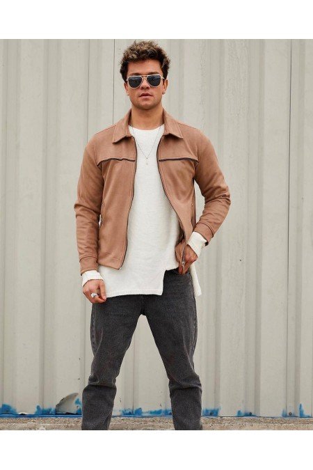 Vizon Erkek Mont Süet Vizon Erkek Mont Süet