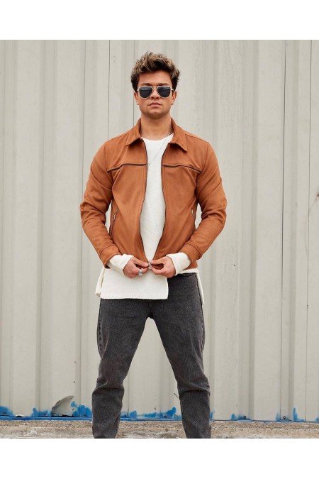 Camel Erkek Mont Süet Camel Erkek Mont Süet