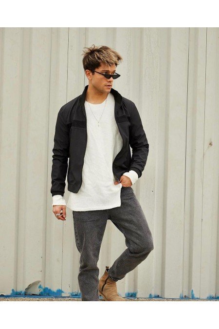 Siyah Erkek Mont Siyah Erkek Mont