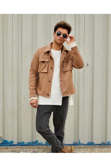 Camel Erkek Mont Süet Camel Erkek Mont Süet