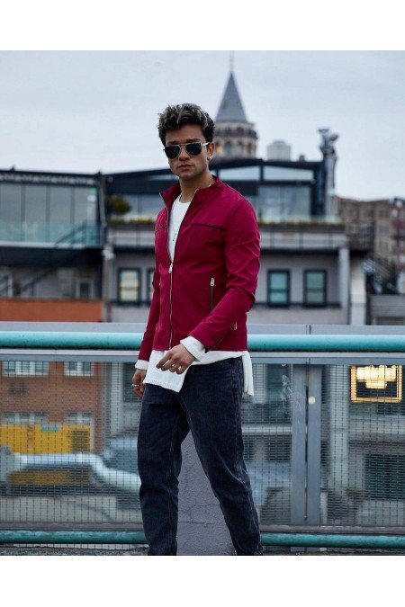 Bordo Erkek Mont Bordo Erkek Mont