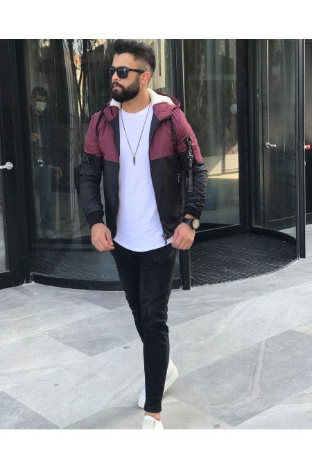 Bordo Erkek Mont Bordo Erkek Mont