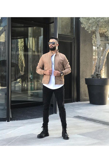 Vizon Erkek Mont Süet Vizon Erkek Mont Süet