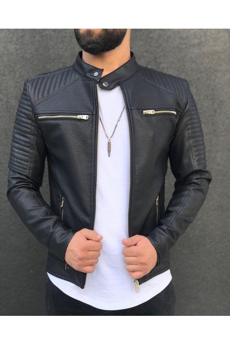 Siyah Erkek Mont Deri Siyah Erkek Mont Deri