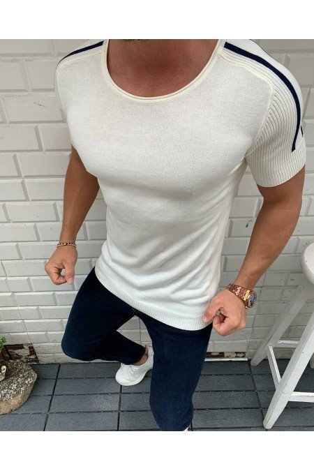 Ekru Erkek T-Shırt