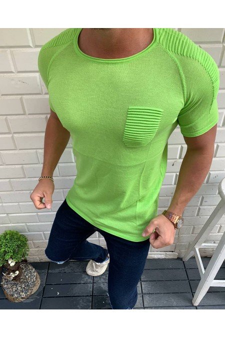 Neon Yeşil Erkek Kazak