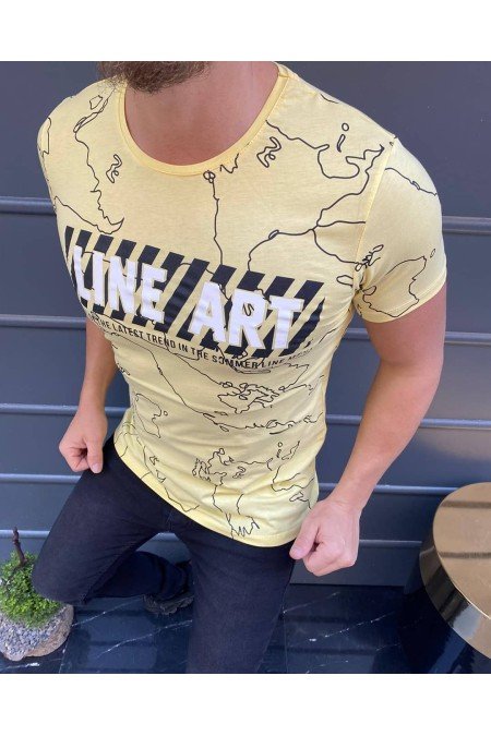 Sarı Erkek T-Shırt