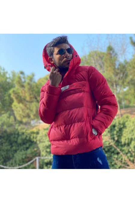 Kırmızı Erkek Mont Kırmızı Erkek Mont