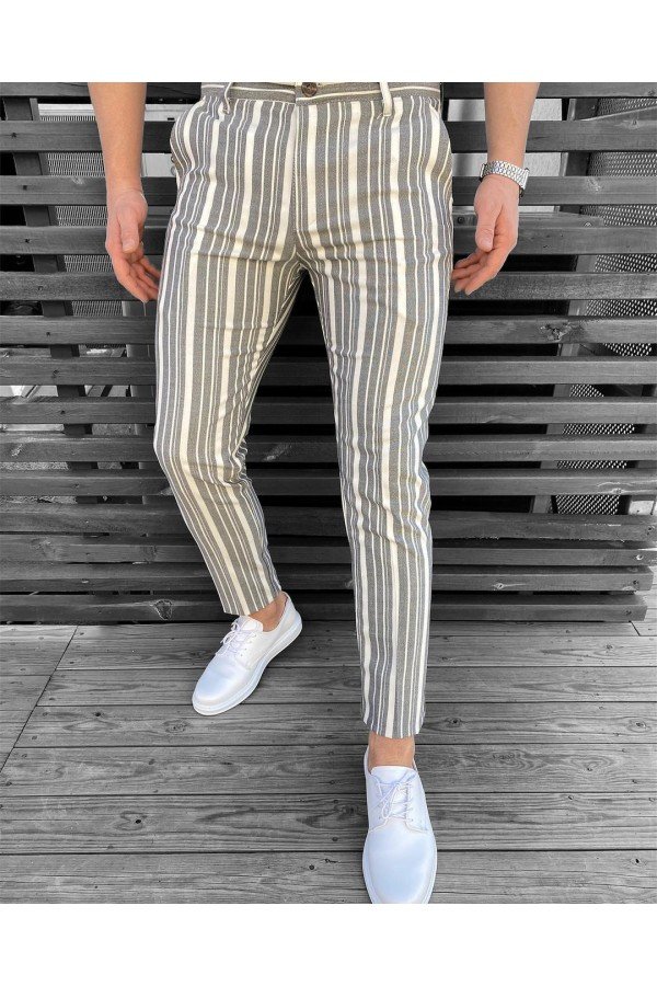 Çizgili Erkek Pantolon Çizgili Erkek Pantolon